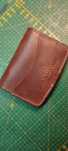 Portfel card Holder skóra naturalna