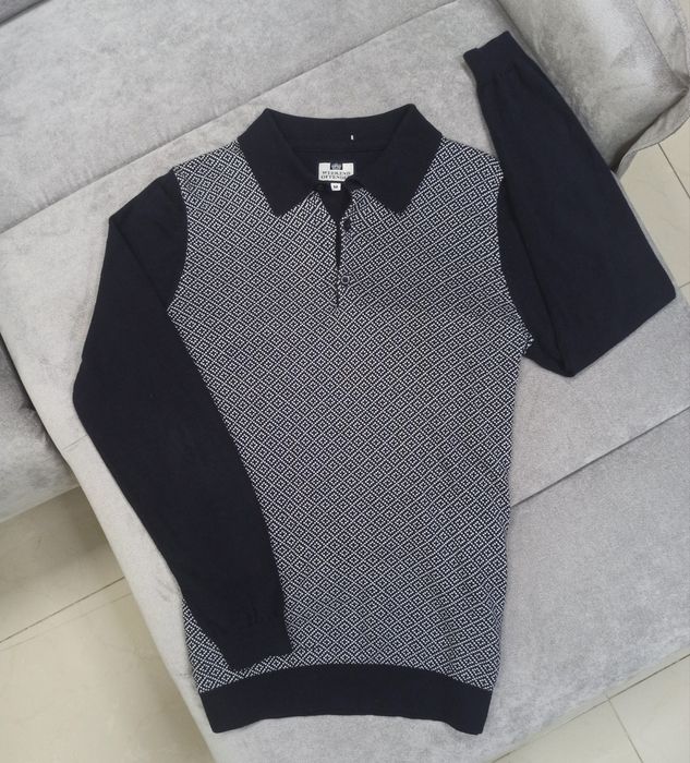 Вязаний поло лонгслів Weekend Offender розмір М