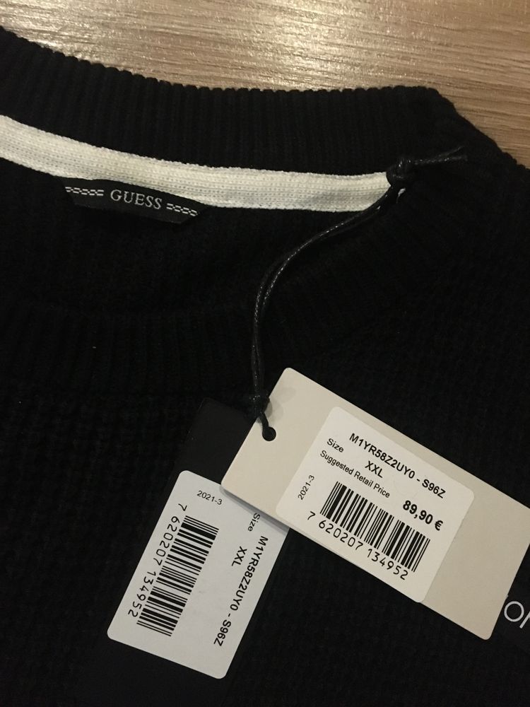 Мужской свитер, пуловер Guess, XL,XXL