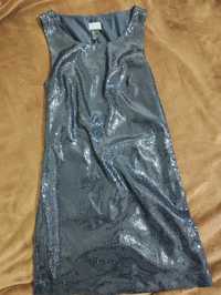 Сукня H&M чорного кольору в пайетках