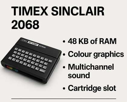 Timex TC2068 com Cartucho de emulador opcional