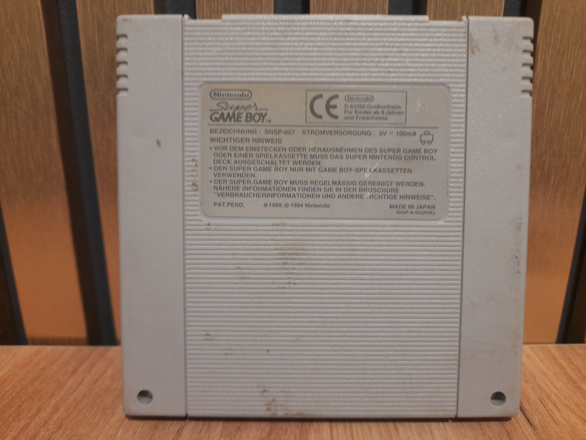Super gameboy nintendo snes adapter