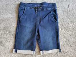 146 spodnie jeansowe bermudy Pepperts elastyczne NOWE