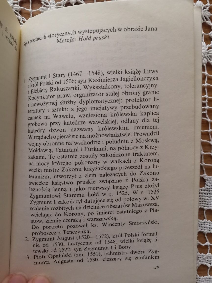 Hołd Pruski obraz Matejki H. Błak, S. Grodziski