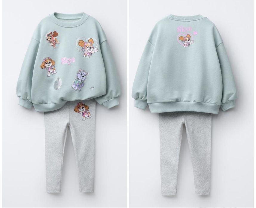 104см zara костюм Комплект-двійка для дівчинки "PawPatrol" патруль
