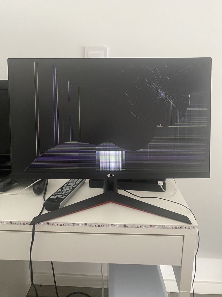 Monitor Lg 24 display rachado