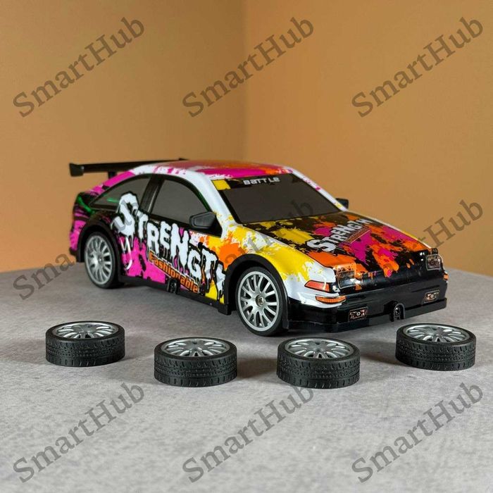 Дрифт машинка на пульті управління Strength Рожева. Машинка для дрифту