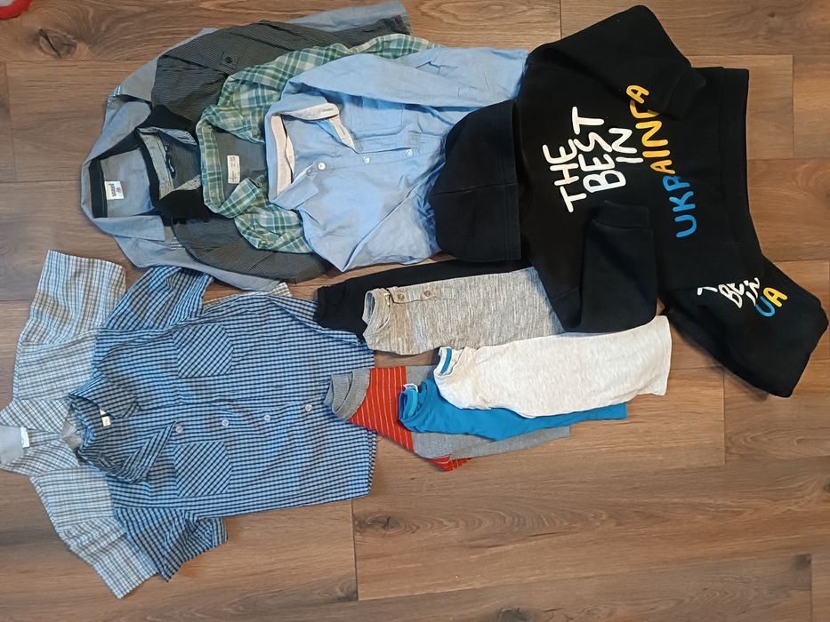 116-128 сорочки лонги худі на хлопчика пакет речей на хлопчика