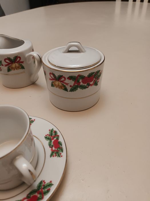 Serviço de café alusivo ao Natal