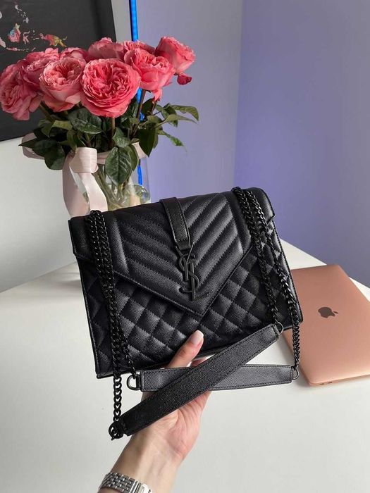 Жіноча Сумка Saint Laurent Envelope Medium In Quilted (Без Предоплати)
