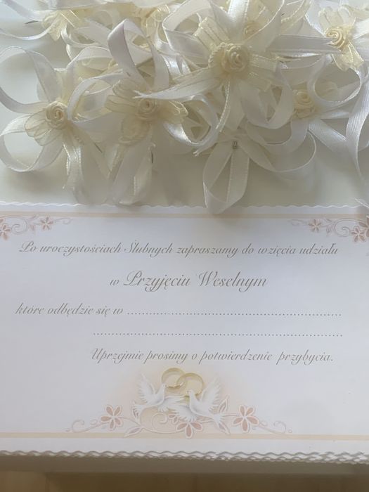 Zaproszenia na Ślub + Przypinki Weselne