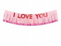 Baner I Love You 150x30cm