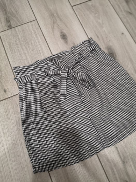 Primark spódniczka w pepitkę z wiązaniem