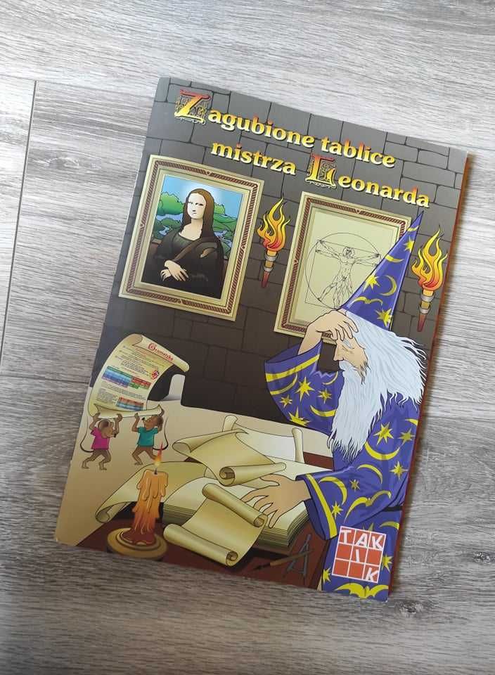 Zestaw edukacyjny. Tablice Leonarda - ściągi i płyta z zadaniami.