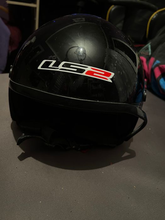 OTWARTY kask motocyklowy LS2 CZARNY
