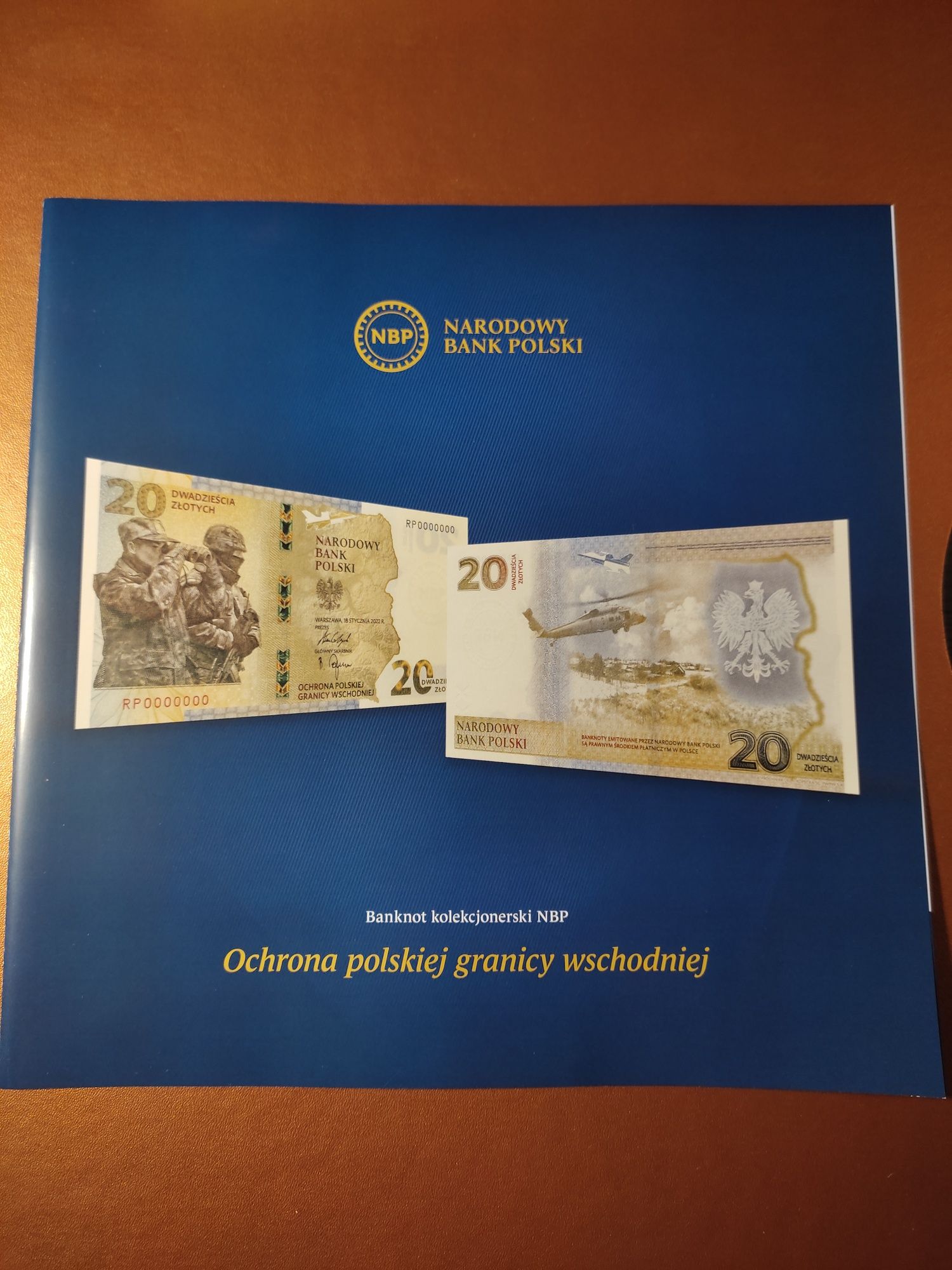 Banknoty UNC  5 sztuk Ochrona polskiej granicy wschodniej