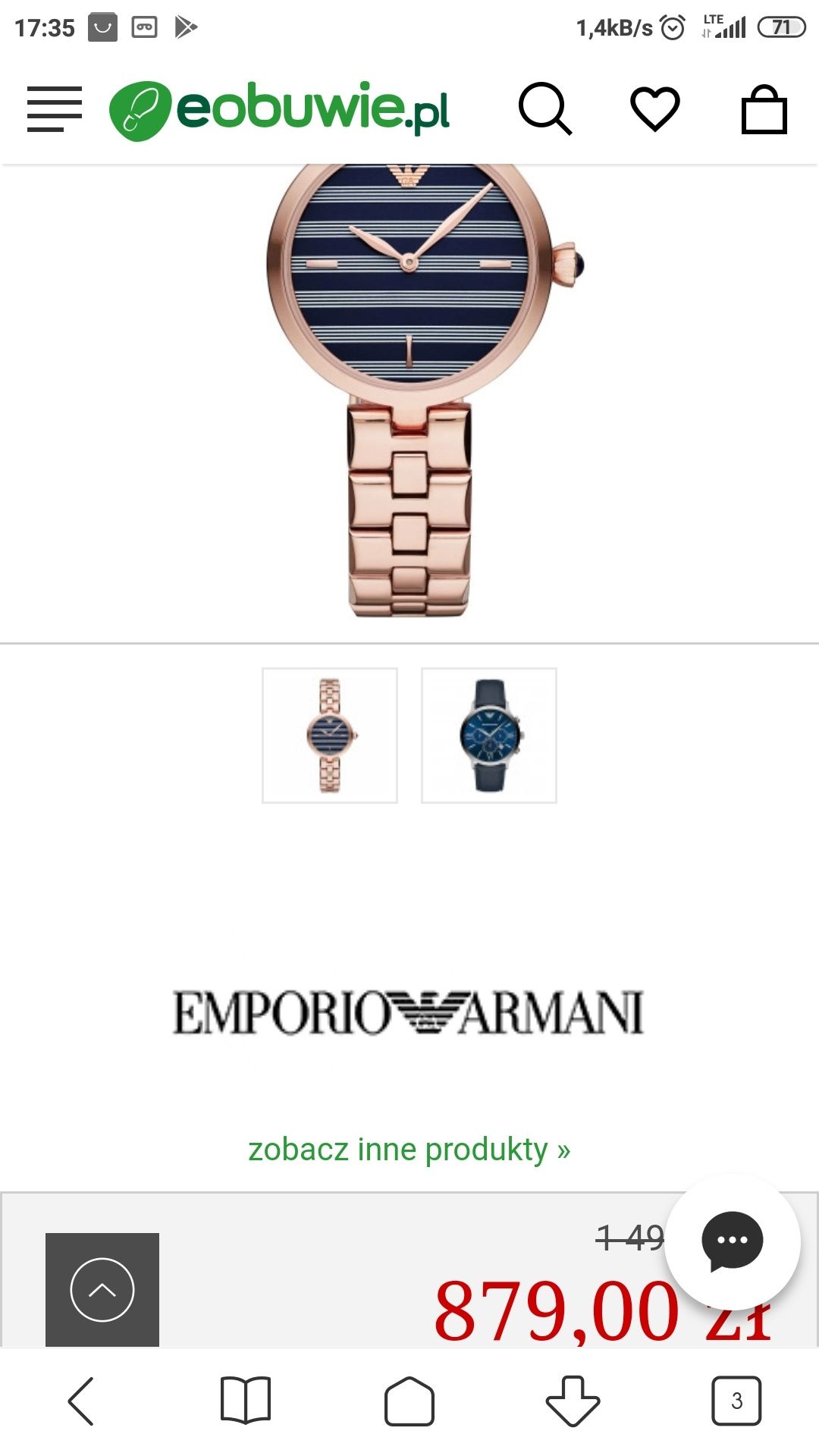 Tanio Oryginalny zegarek Armani