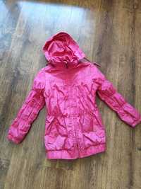 Różowa przeciwdeszczowa kurtka dla dziewczynki
