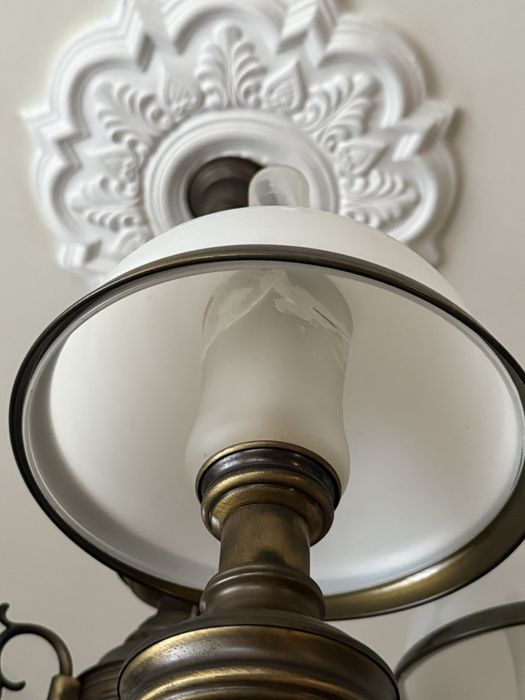 Candeeiros de latão com 5 braços