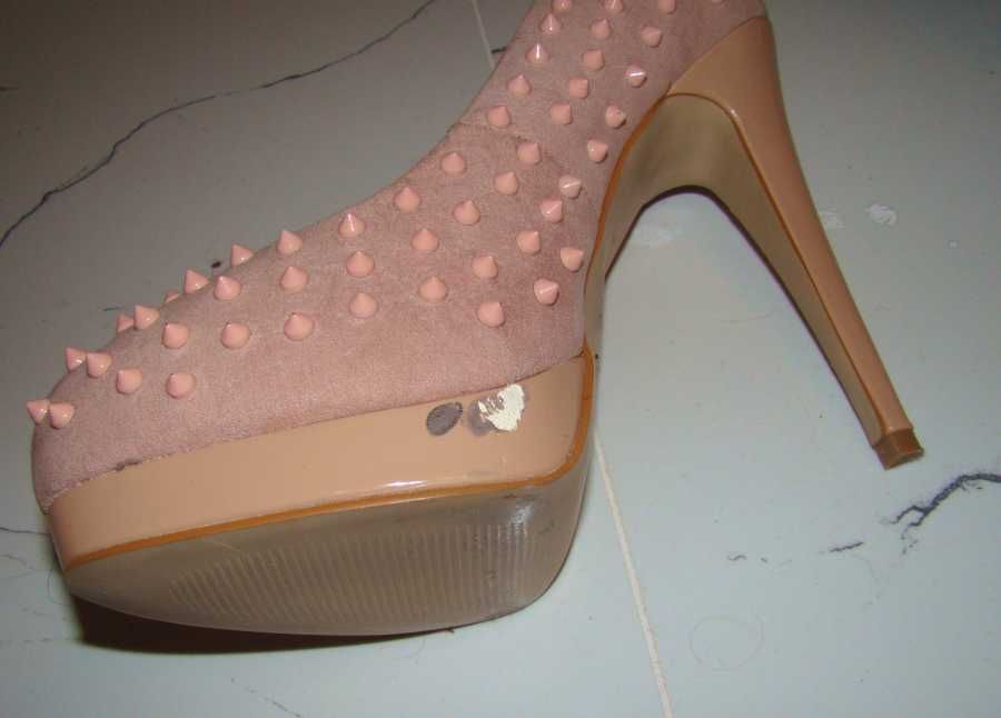 Szpilki Aldo 38 pudrowy róż