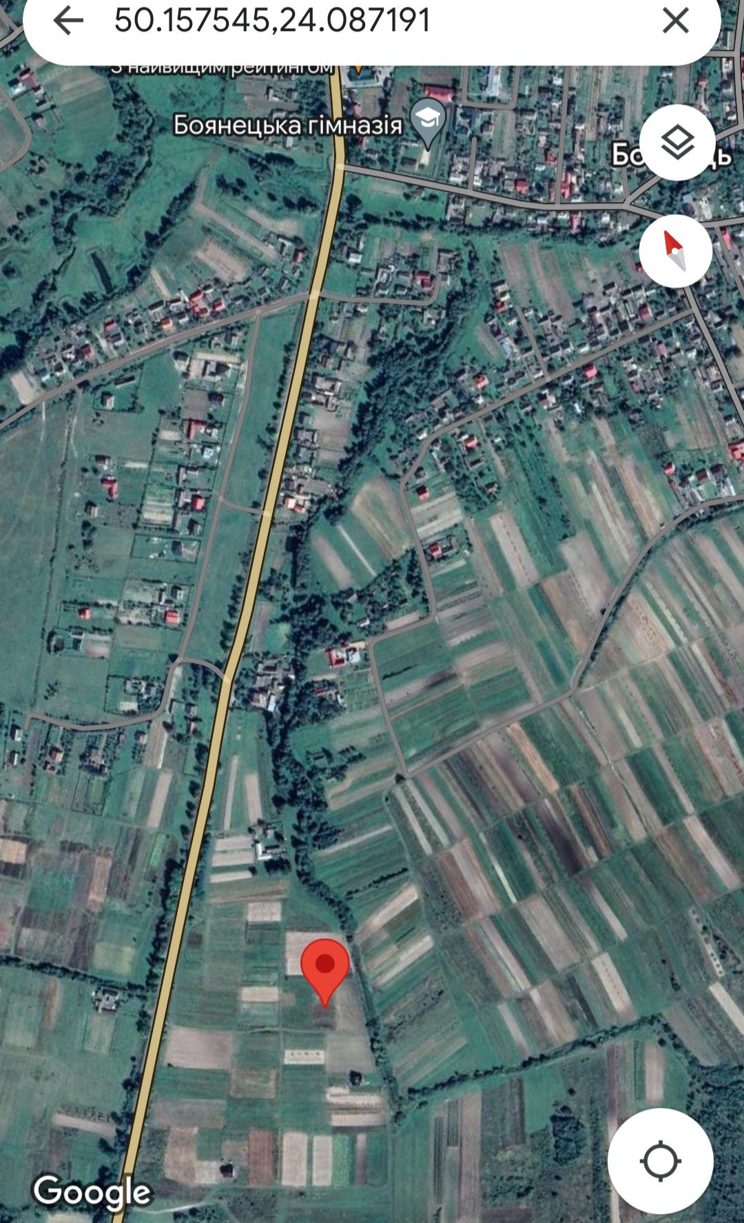 Продається земельна ділянка в с. Боянець. Площа 0.2012 га. Ціна 5500 $