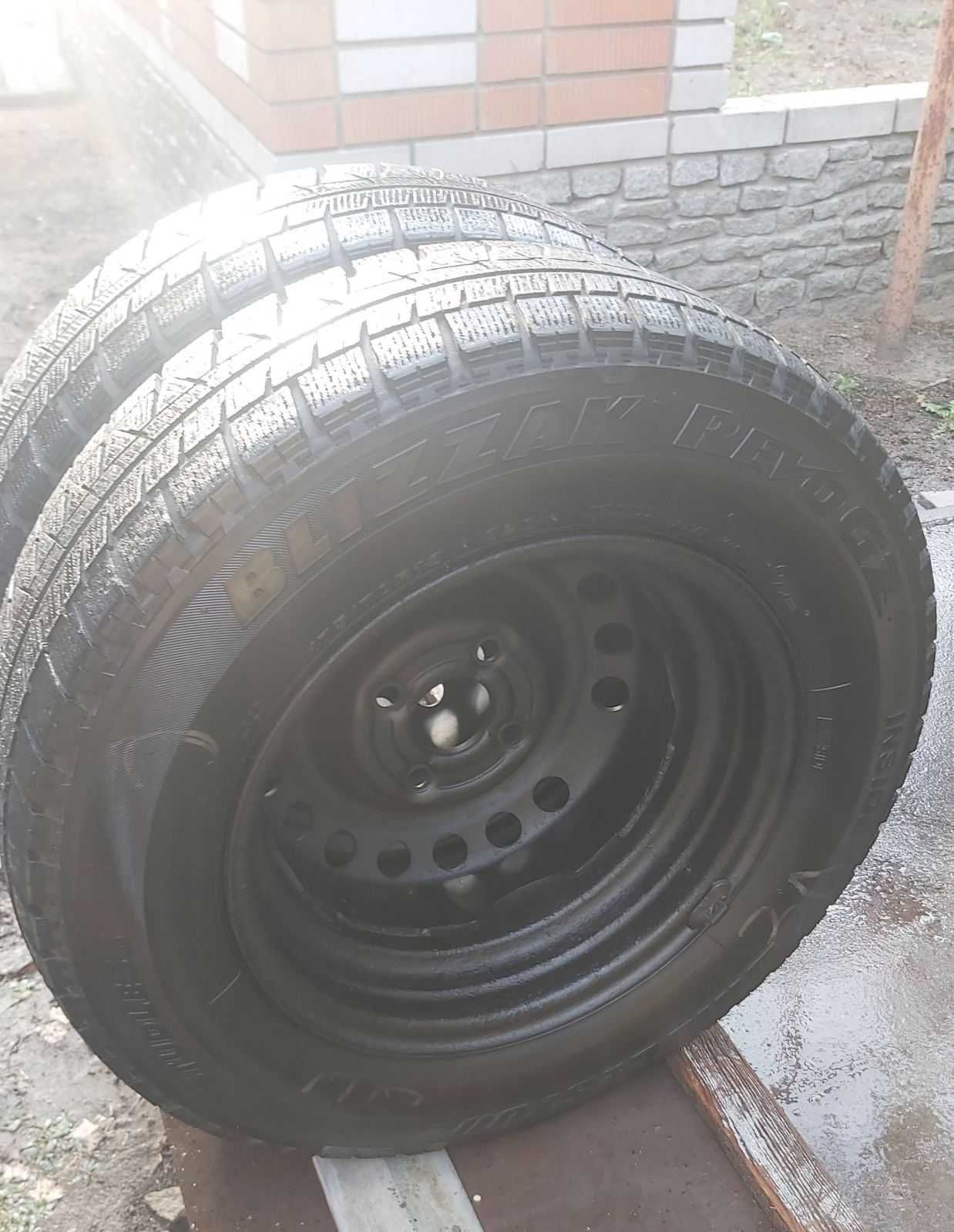 Диски R13 4*100 с резиной на ЛАНОС/СЕНС 2шт BRIDGESTONE