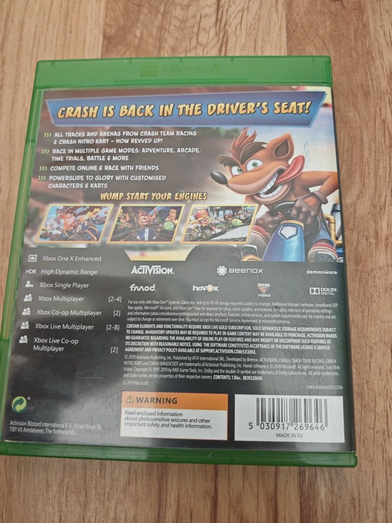 Crash team Racing ctr xbox one s x series