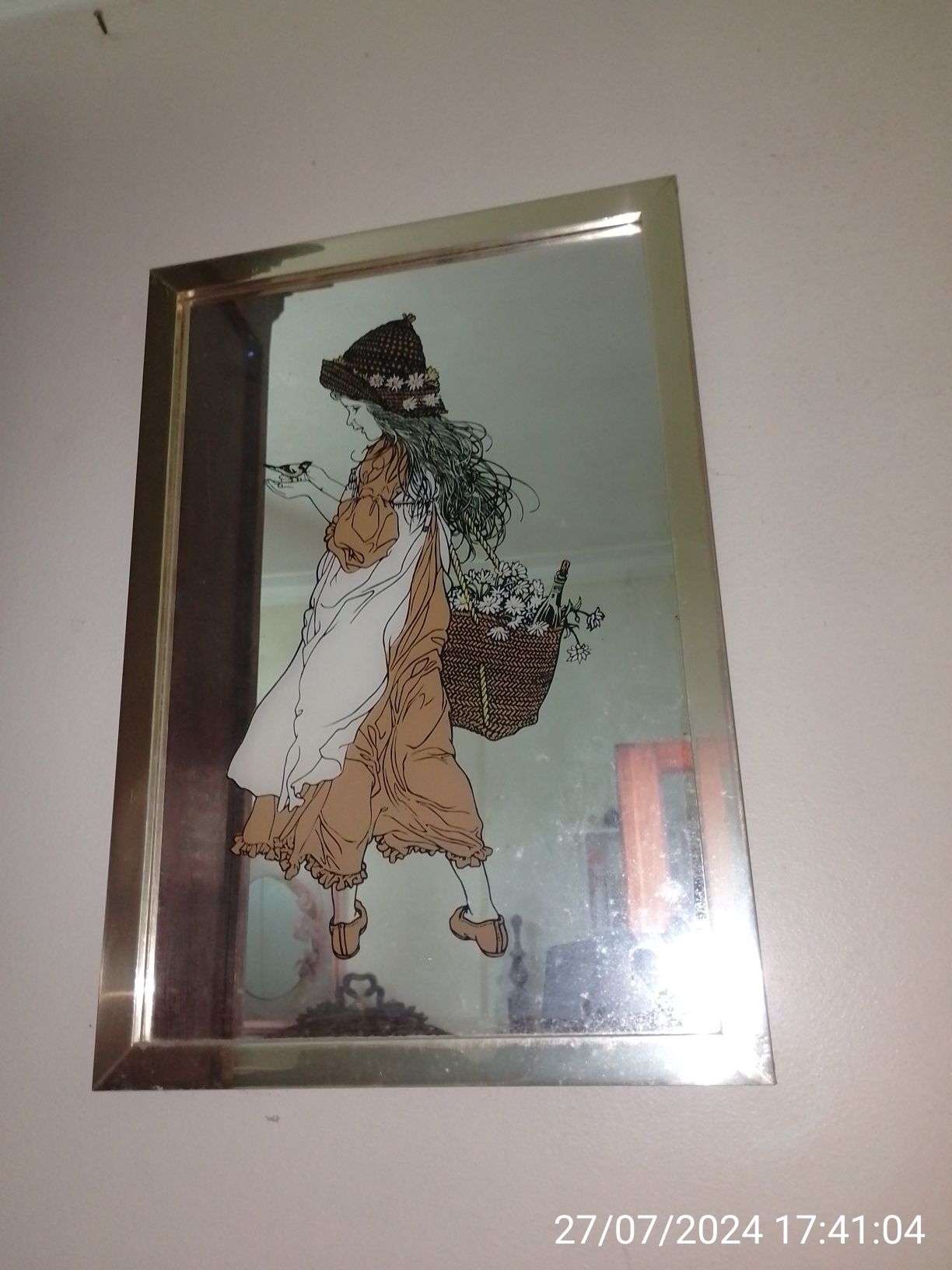 Quadro vintage - menina