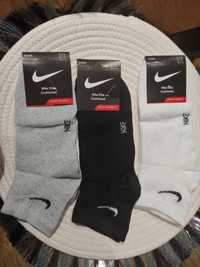 Skarpetki 3-pak Nike sportowe bawełna