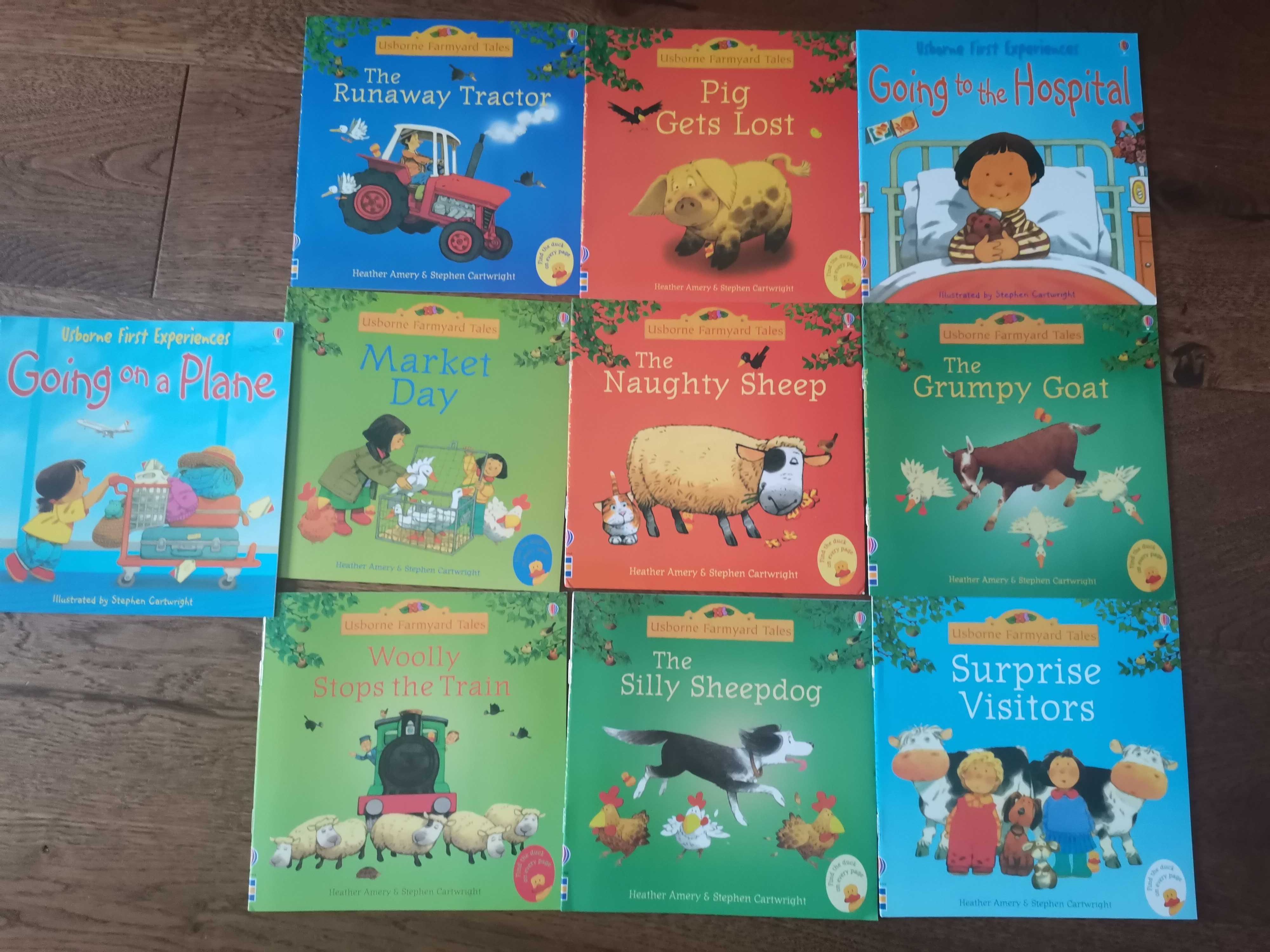10 x książeczki po angielsku usborne