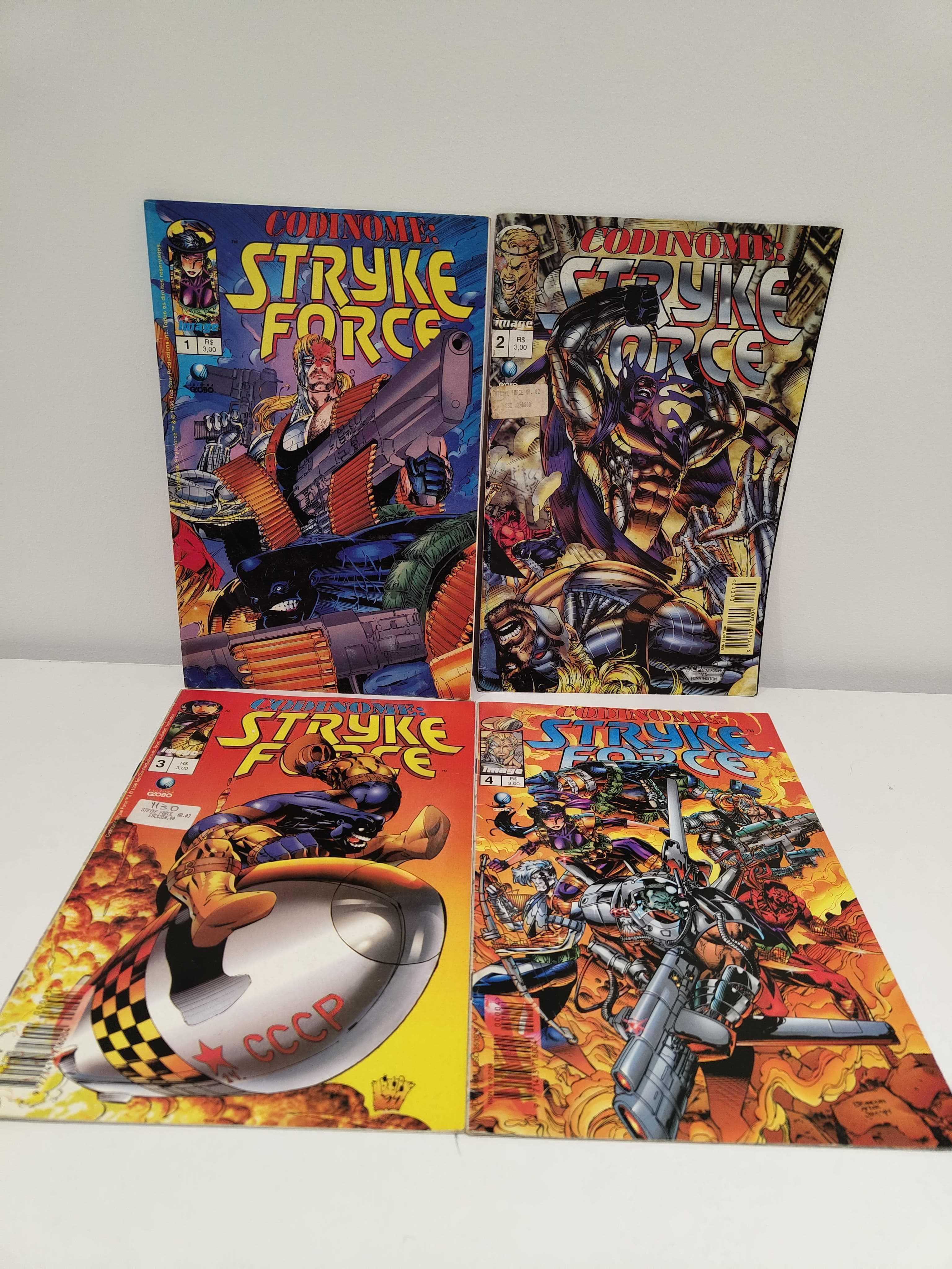 Codename: Strykeforce #1-4 (PT-BR, 1996, raro)