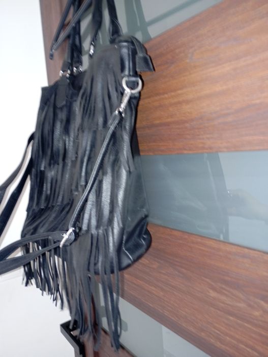 Duża torba damska frędzle damska