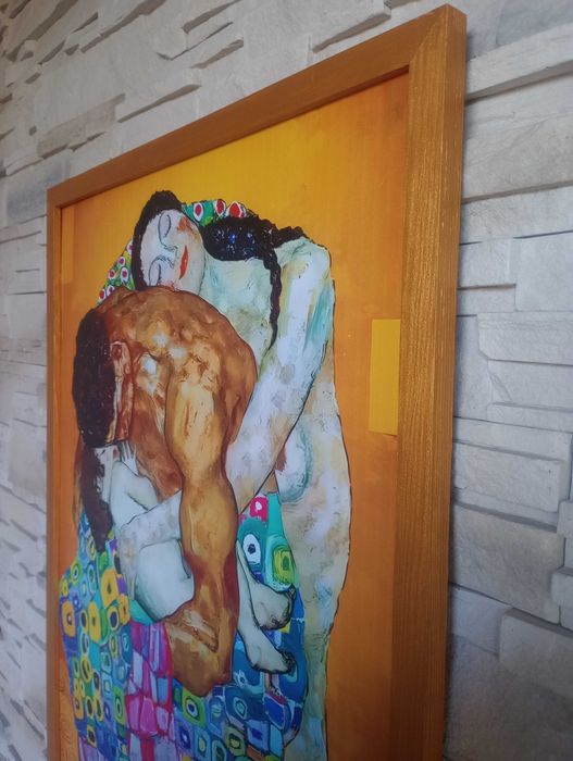 Obraz na płótnie - Rodzinny uścisk, 50x70cm