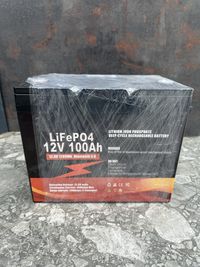 Акумулятор Fuyue LiFePo4 12V/100AH 1280 Wh, для ДБЖ, Bluetooth APP