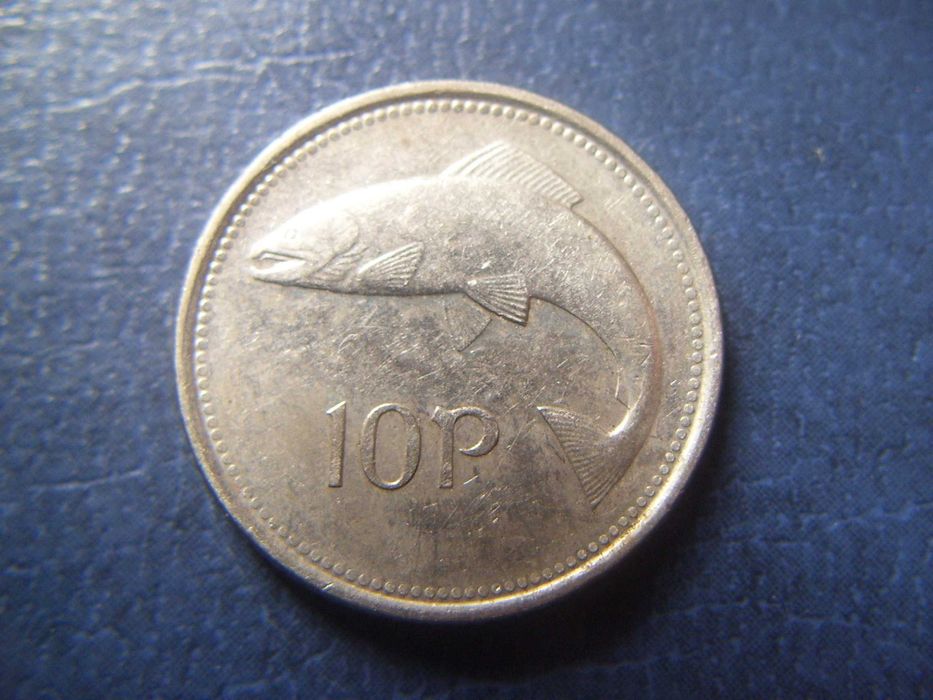 Stare monety 10 pens 1996 Irlandia