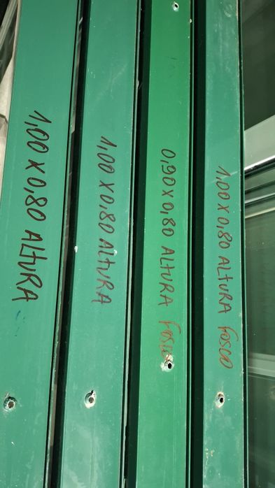 Sacadas aluminio 1,40 x 2,02 altura