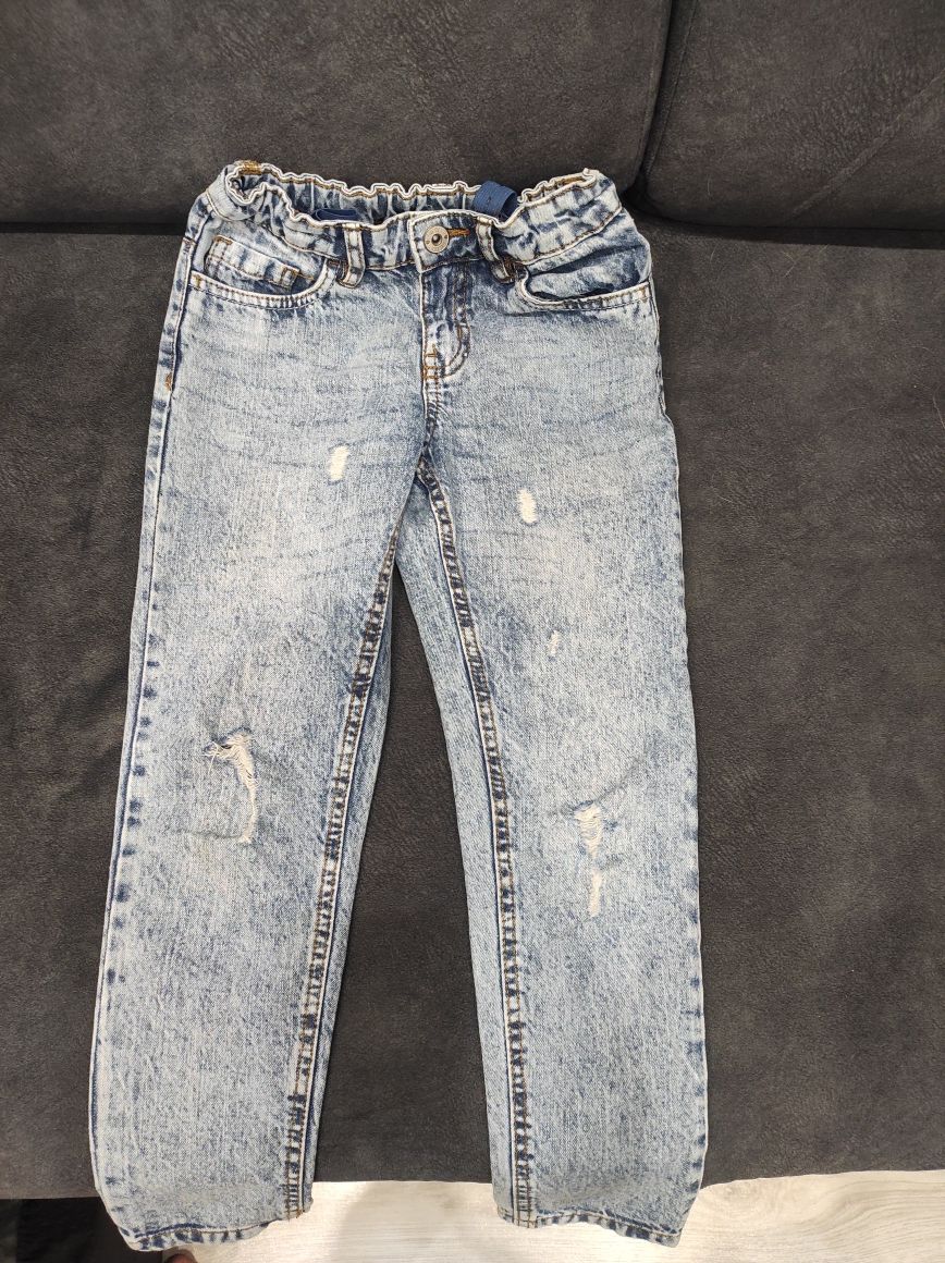 Spodnie  jeans dla dziewczynki 128