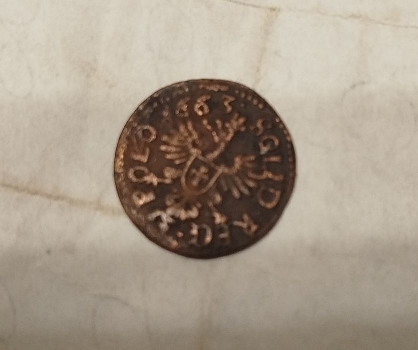 Продам монету Іоан кабрах 1663 р .