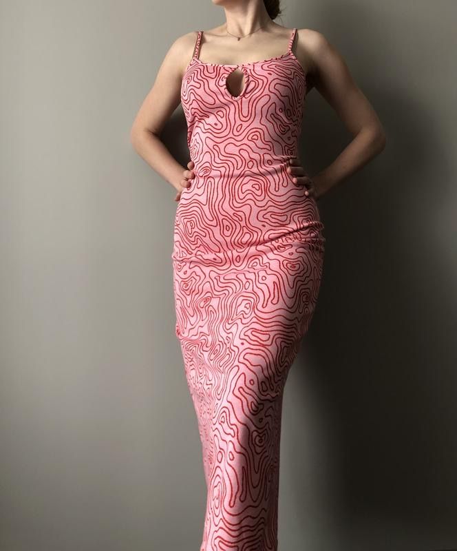 Платье Zara L midi mini вечернее нарядное шифоновое