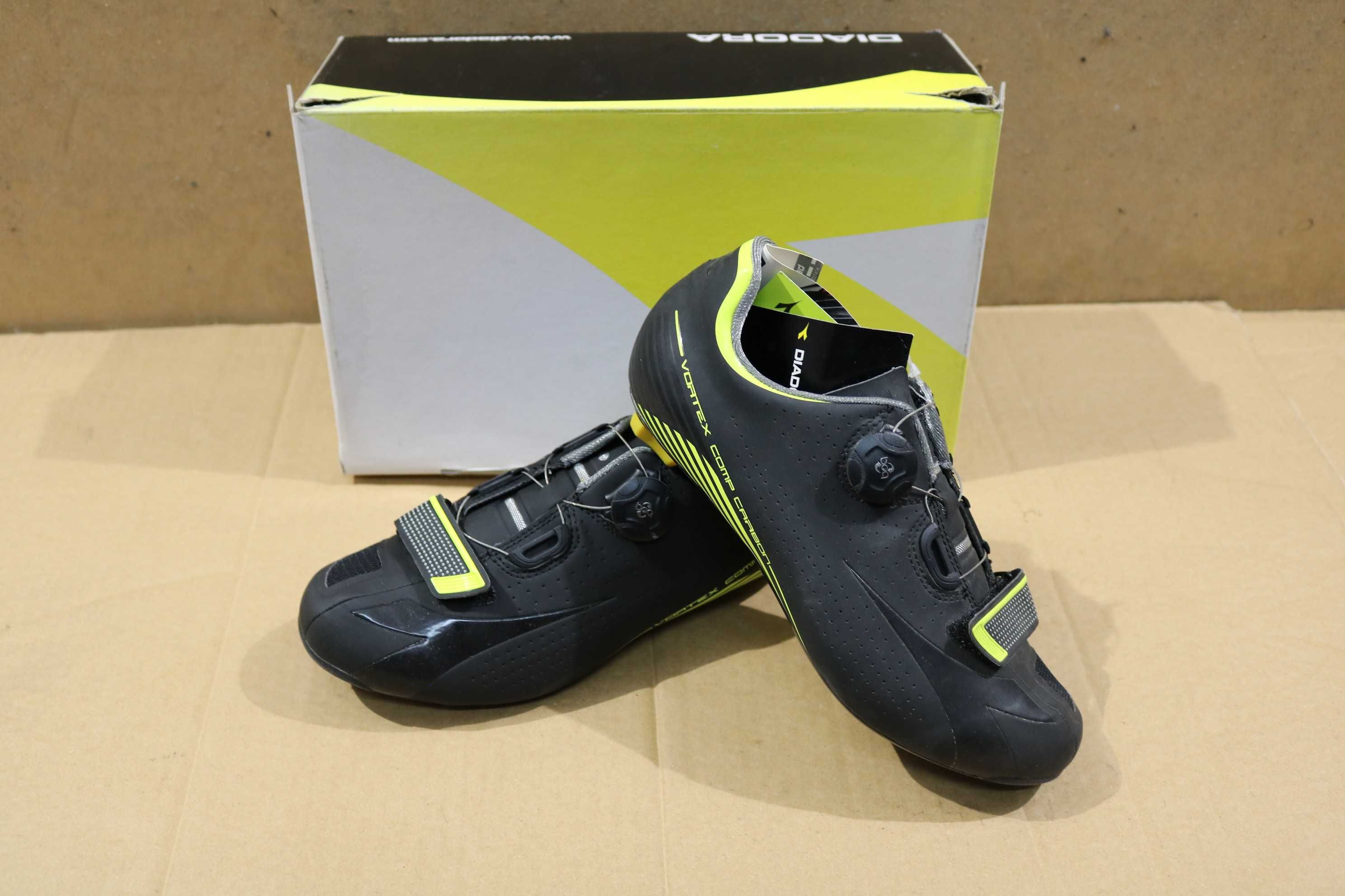 Sapatos ciclismo Diadora Vortex Comp carbono NOVOS