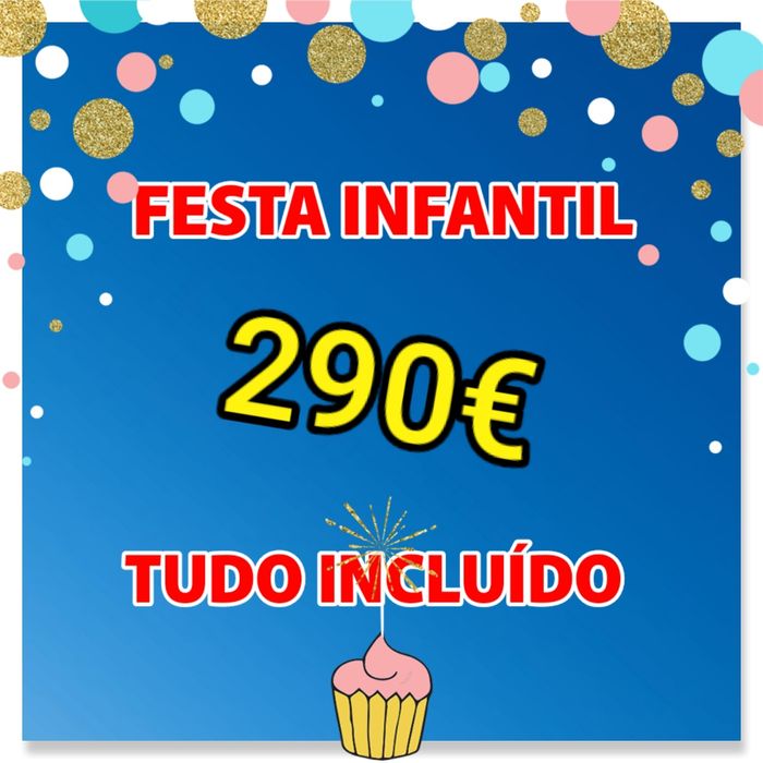 Festa infantil com insuflável
