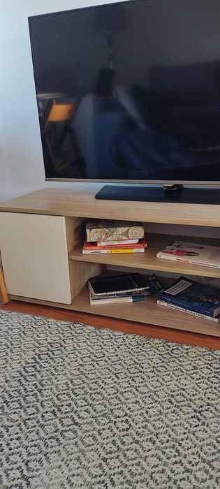 Móvel TV branco e beje