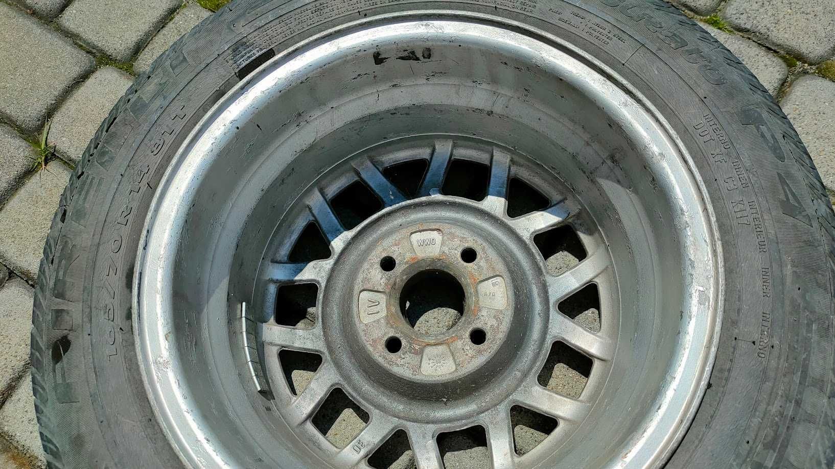 Alufelgi 4 x Snowflake ET 38 R14 VW Golf I,1,2,II, bez opon