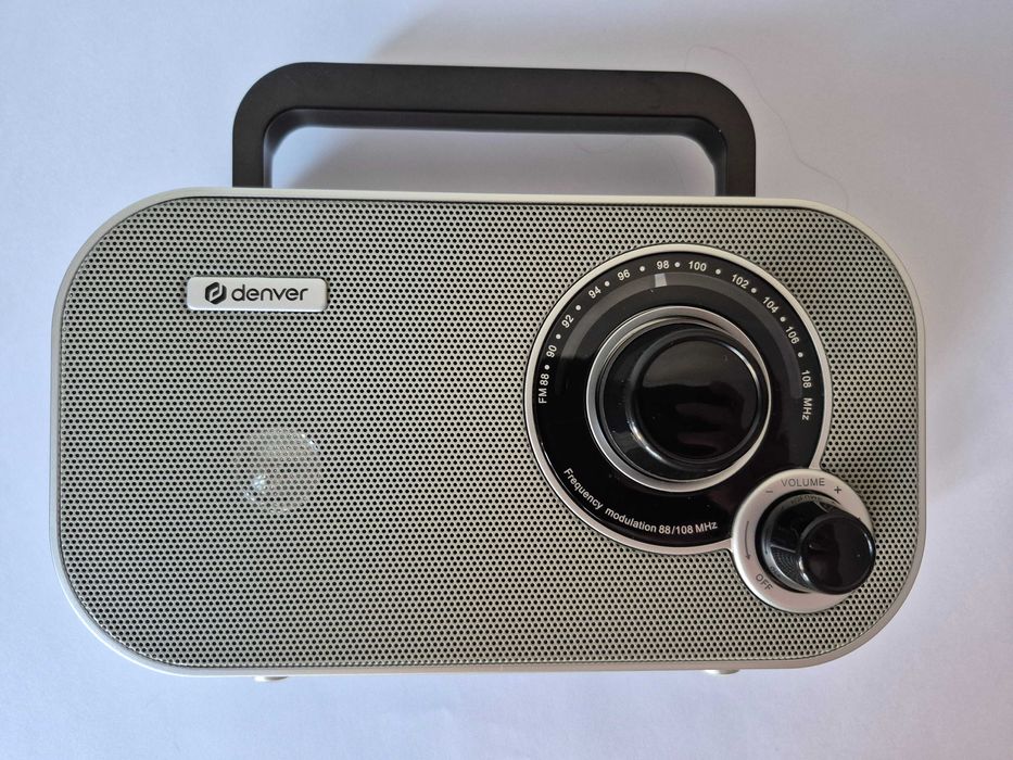 Denver TR-51 – przenośne retro radio FM - szary kolor