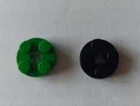 Lego elementy płytka okrągła 4032 zielona i czarna