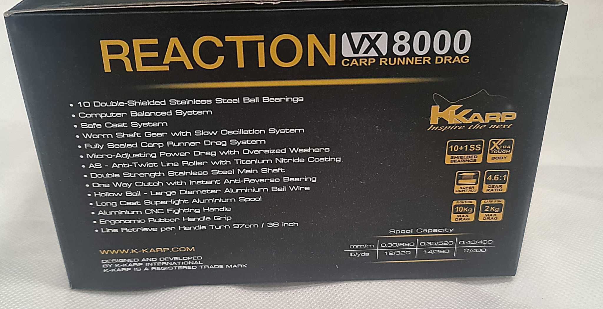 K-KARP kołowrotek REACTION VX 8000 4.6:1