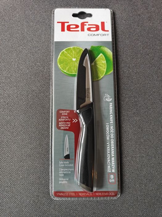Nóż kuchenny do obierani TEFAL Comfort stal nierdzewna 9 cm