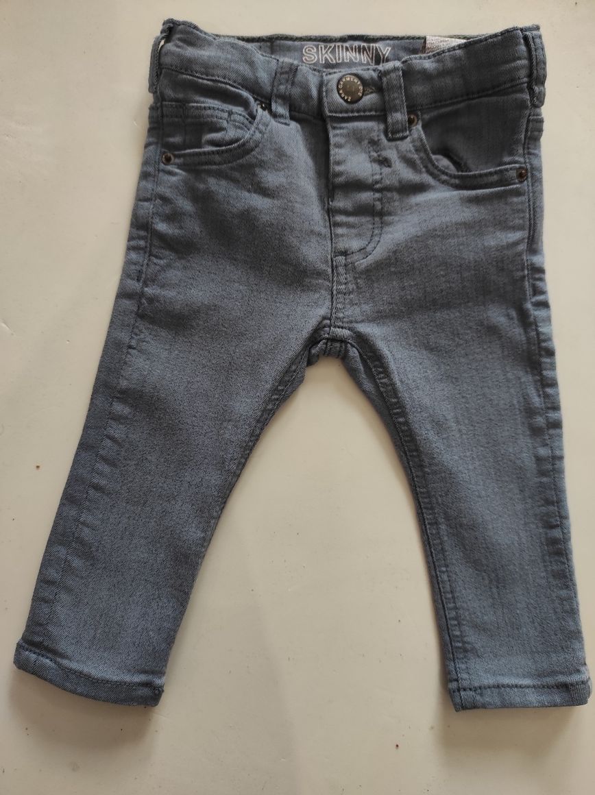 Spodnie skinny Zara 74 chłopiec jeans jeansowe