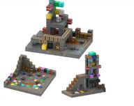 Конструктор дитячий магнітний Minecraft Шахтні Пригоди 224 блоків