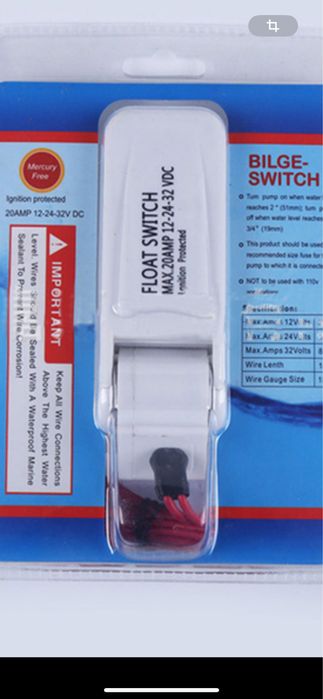 Bomba esgoto interruptor automatico